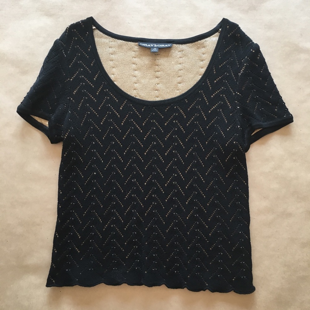 St. John black sweater.
